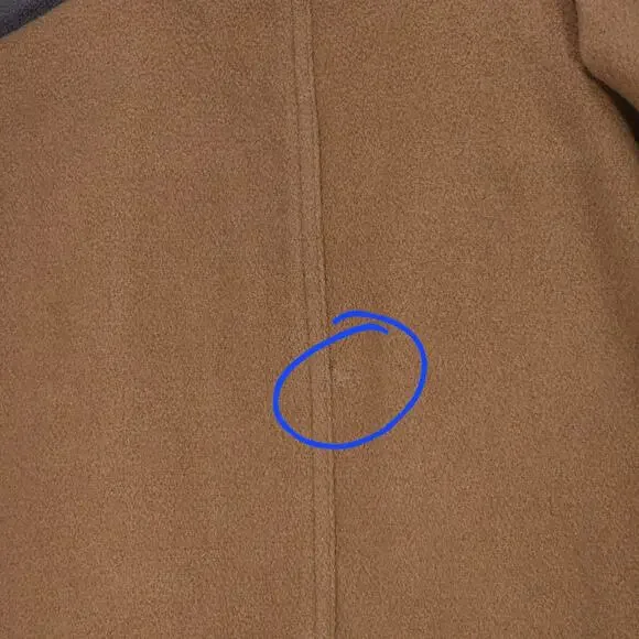 J Crew Pea Coat sz M Women Camel Beige Wool‎ Lined Double Breasted Pockets READ - Picture 12 of 14